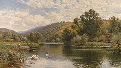 On the Thames - Alfred A. Glendening