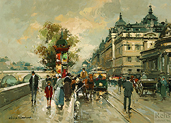 La Gare d\'Orleans, et le Quai d\'Orsay - Antoine Blanchard