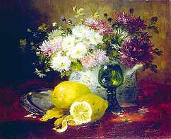Still Life with Lemons - Eugene Henri Cauchois
