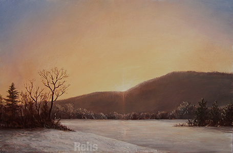 Winter Sunset - Lauren Sansaricq