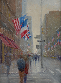Flags Along the Avenue at 52nd Street - Mark Daly