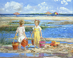 Conversation by the Tidal Pool - Sally Swatland